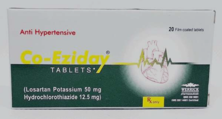 Co-Eziday 50mg+12.5mg Tablets