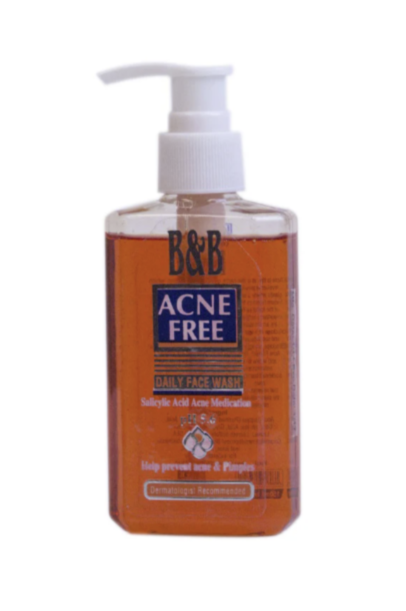 B&B acne free face wash