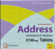 ADDRESS 5/160MG TAB