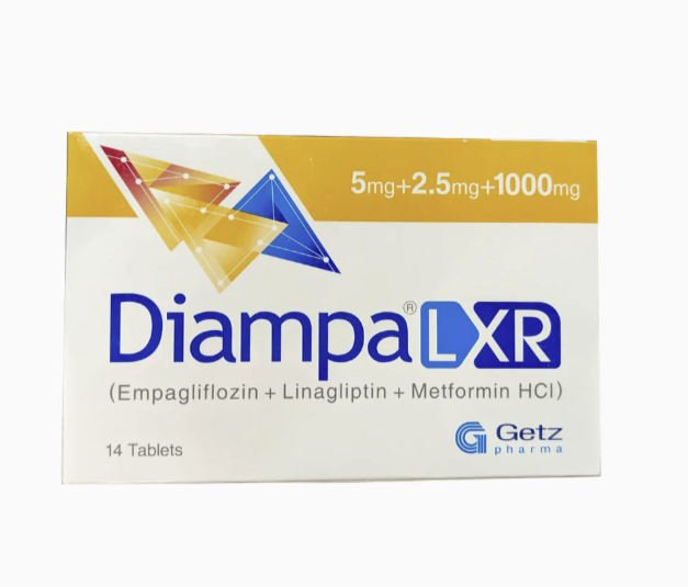 DIAMPA LXR 5MG/2.5MG+1000MG TAB