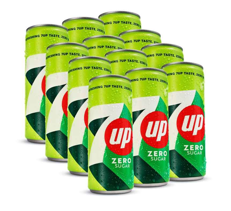 7UP zero sugar 250ml can