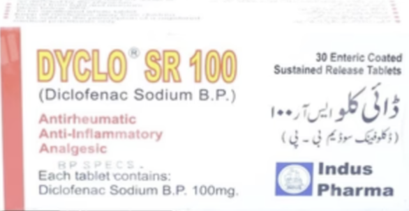 Dyclo SR 100mg Tablets