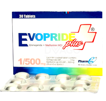 Evopride Plus 1/500mg Tablets