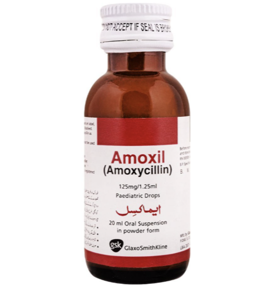 Amoxil 125mg/1.25ml Pediatric Drop