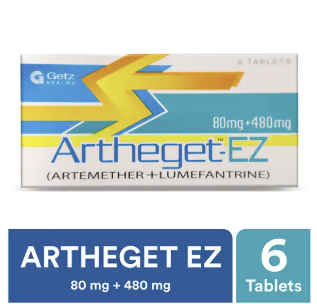 Artheget-Ez 80mg/480mg Tablets