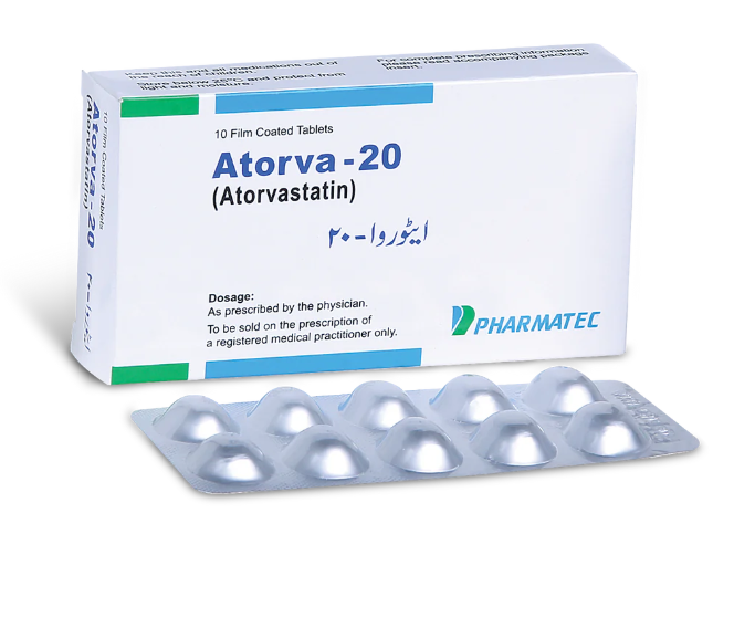 Atorva 20mg Tablets