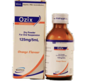 Ozix 125mg Suspension 60Ml