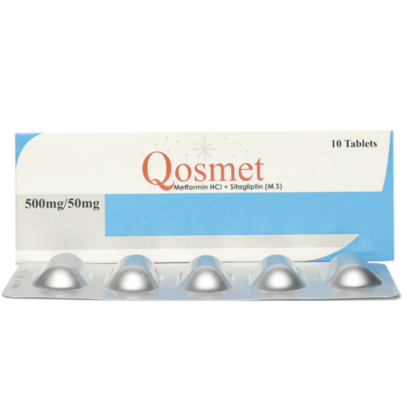 Qosmate 500mg+50mg Tablets