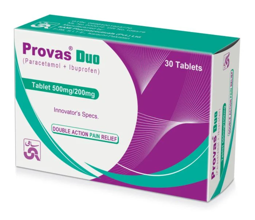 Provas Duo 500mg/200mg Tablets