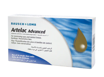 Artelac advanced for contact lenses